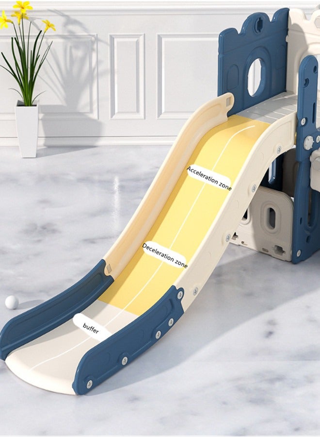 مجموعة زحليقة وأرجوحة داخلية وخارجية للأطفال مع سلة كرة – طقم ألعاب ترفيهي لحديثي المشي والأطفال