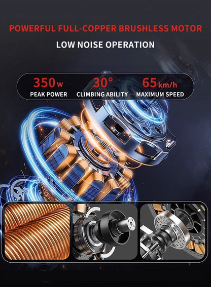 سكوتر كهربائي بهيكل من سبائك الألومنيوم، خفيف وسهل الحمل، سكوتر سريع الطي بعجلتين، نظام إدارة بطارية 36 فولت 7.8 أمبير/ساعة