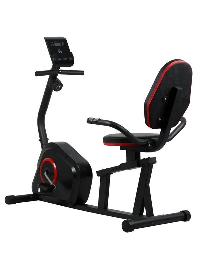 دراجة طبية للتمارين رياضية مزودة بشاشة LCD مع مقاومة مغناطيسية من 8 مستويات قابلة للتعديل لتمارين الكارديو والتدريب و اللياقة البدنية