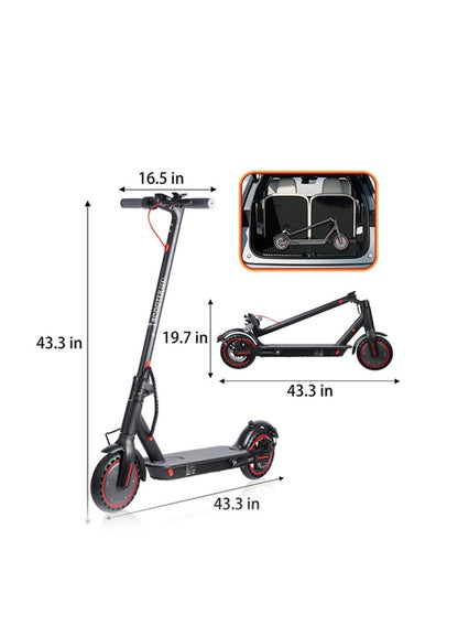 سكوتر كهربائي بهيكل من سبائك الألومنيوم، خفيف وسهل الحمل، سكوتر سريع الطي بعجلتين