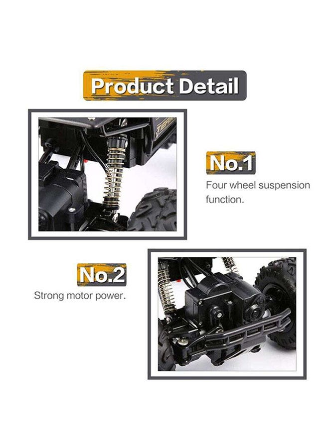لعبة سيارة بيج فوت عالية السرعة للتسلق والقيادة على الطرق الوعرة تعمل بالتحكم عن بعد للأطفال في سن 8 سنوات فما فوق 27×18×14سم