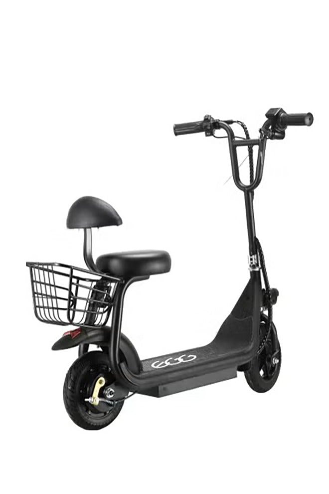 سكوتر كهربائي مع سلة للأطفال | سكوتر كهربائي | سكوتر كهربائي مع مقعد | سكوتر كهربائي قابل للطي | جهد 36 فولت | محرك 250 وات | مصابيح أمامية وخلفية | سلة تخزين | إطارات مقاس 8 بوصات