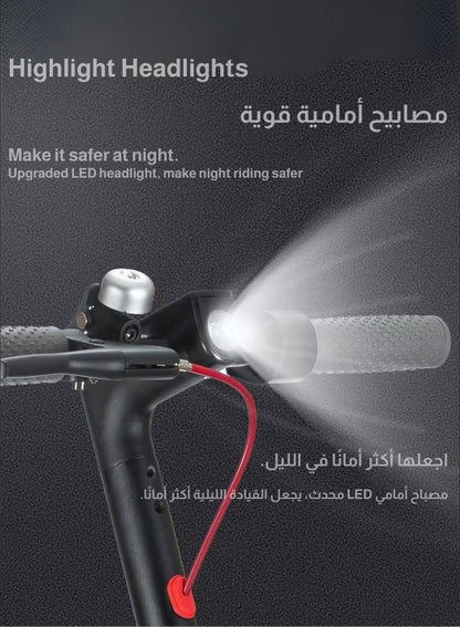 سكوتر كهربائي بهيكل من سبائك الألومنيوم، خفيف وسهل الحمل، سكوتر سريع الطي بعجلتين