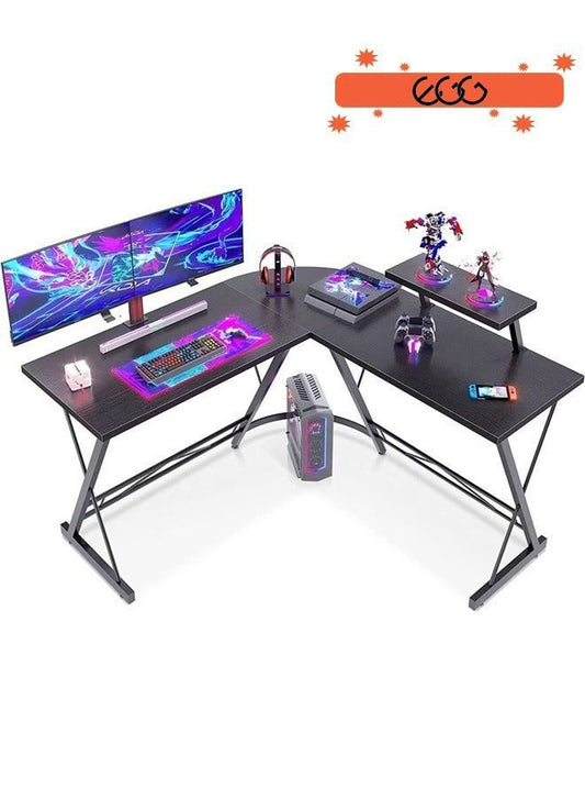 طاولة العاب ومكتب قيمنق وألعاب وطاولة مكتبيه منزليه , مكتب وطاولة كمبيوتر على شكل حرف L ذات جودة عاليه وسهلة التركيب