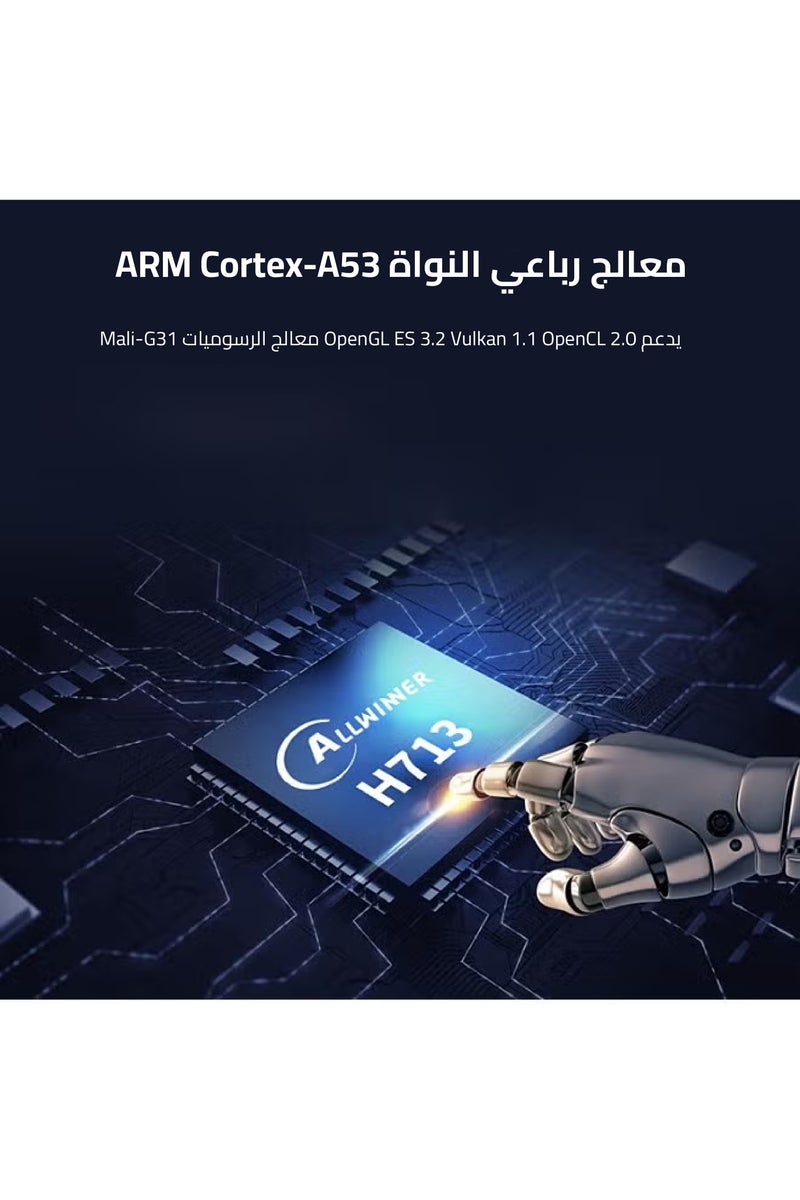 جهاز عرض صغير محمول - 5G Wifi 6 BT 5.2 Android 11، جهاز عرض 4K 1080P Full HD يدعم 8000 لومن، جهاز عرض LED تلقائي لتصحيح الانحراف الأفقي، جهاز عرض دوار 180 درجة للهاتف