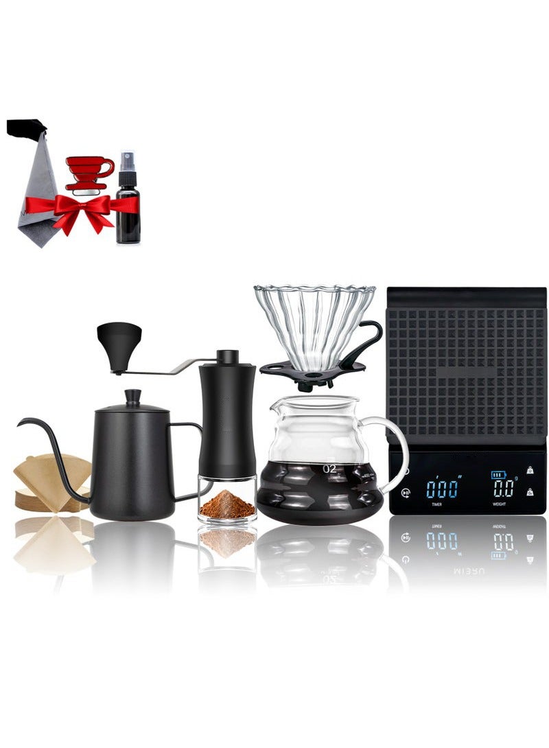 مجموعة قهوة مقطرة V60 بكج من 9 قطع قهوة مختصة