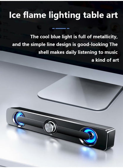 مكبر صوت سلكي مزود بمنفذ USB ومناسب لأجهزة الحاسوب أسود