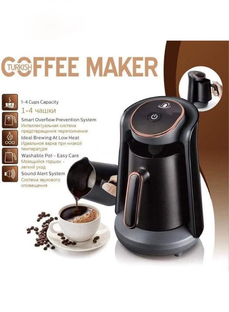 ماكينة صنع القهوة التركية 300 ml 600 W أسود