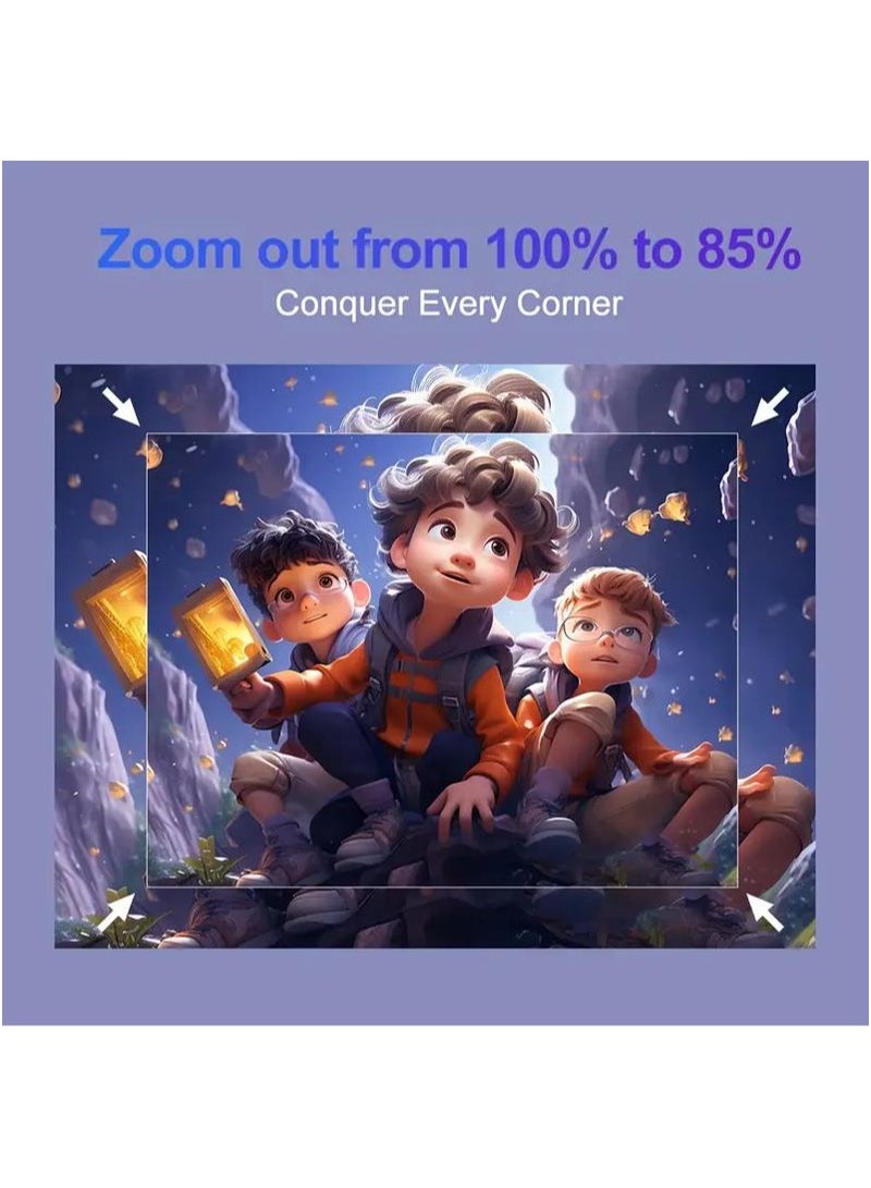 Portable HD Projector - Support 4K - Smart Projector with 5G Dual-band Wifi and Bluetooth 5.0 - Mobile Home Theater - Compatible With Android/iOS/Windows/TV Stick/HDMI/USB